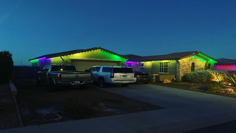 Convenient Outdoor Lighting With Permanent Light Installation in Buckeye, AZ